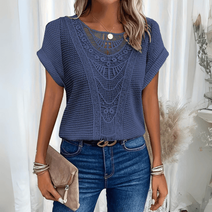 Liva - Elegant Ibiza-Inspired Blouse with Lace Accents & Eco-Friendly Fabric 3