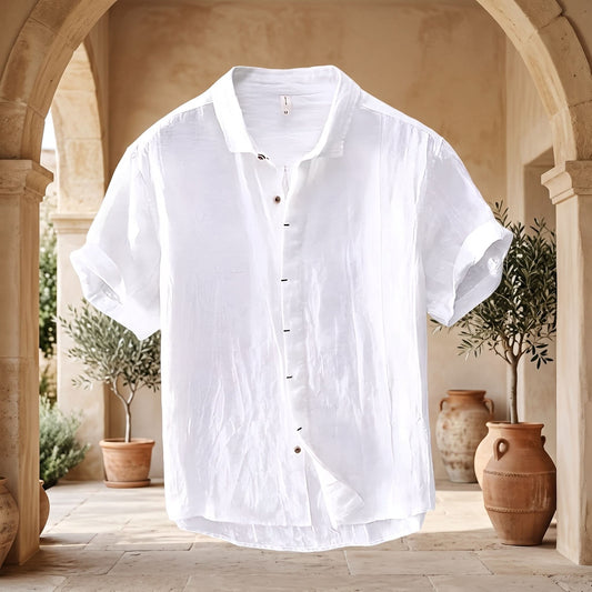 Casual Short Sleeve Button Shirt