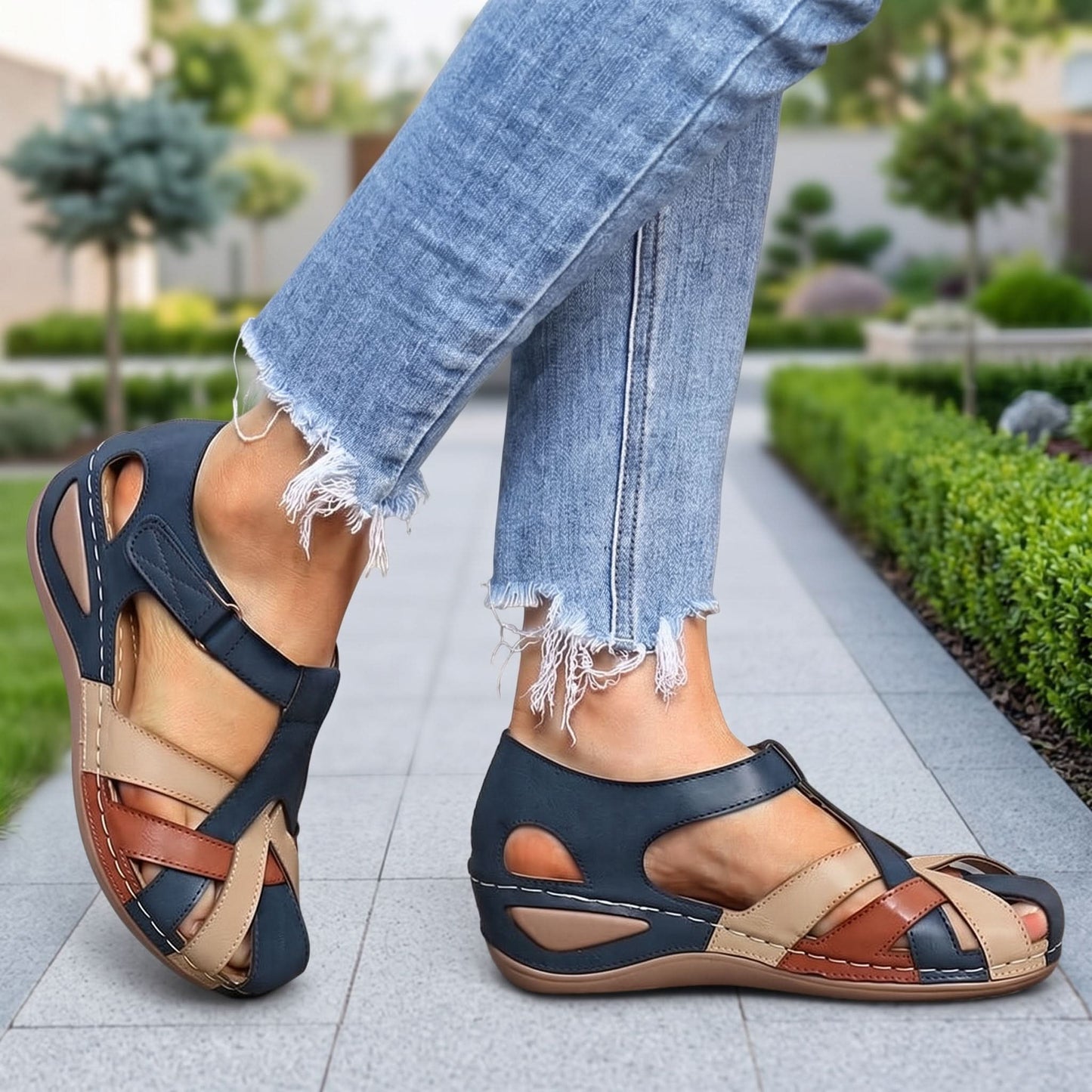 Vintage Orthopedic Comfort Walking Sandals