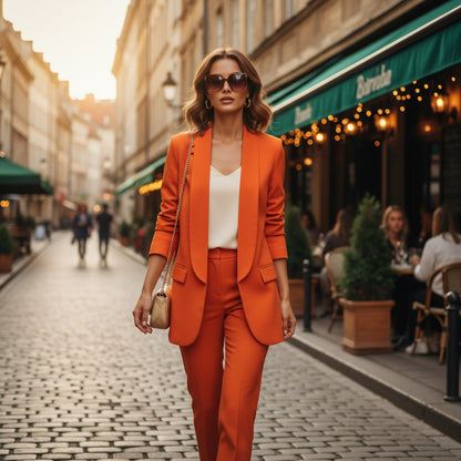 Polished Crepe Blazer
