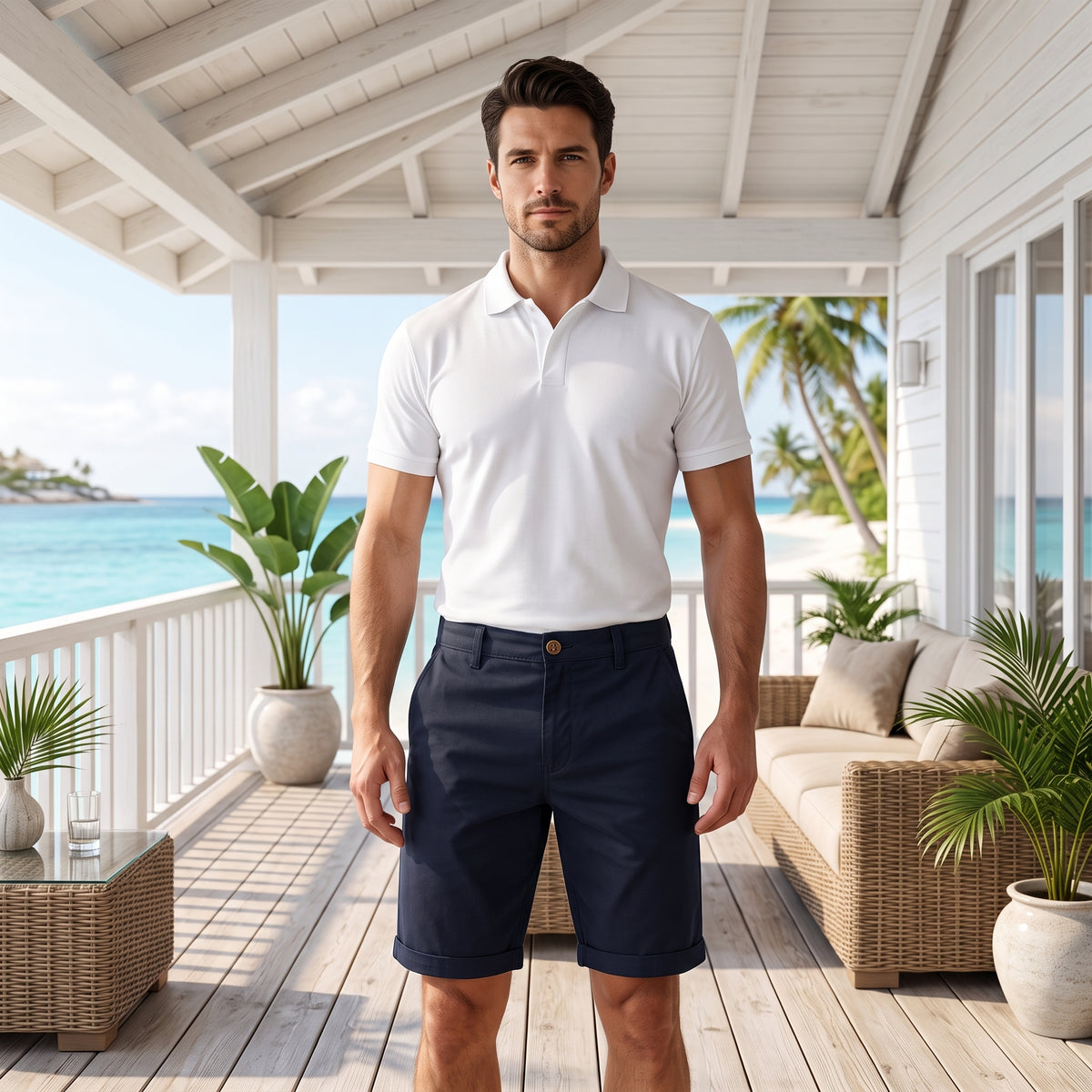 Smart Casual Summer Stretch Shorts