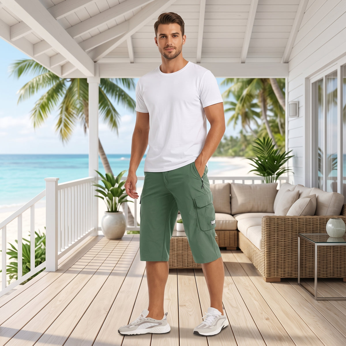 Utility Pocket Cargo Shorts