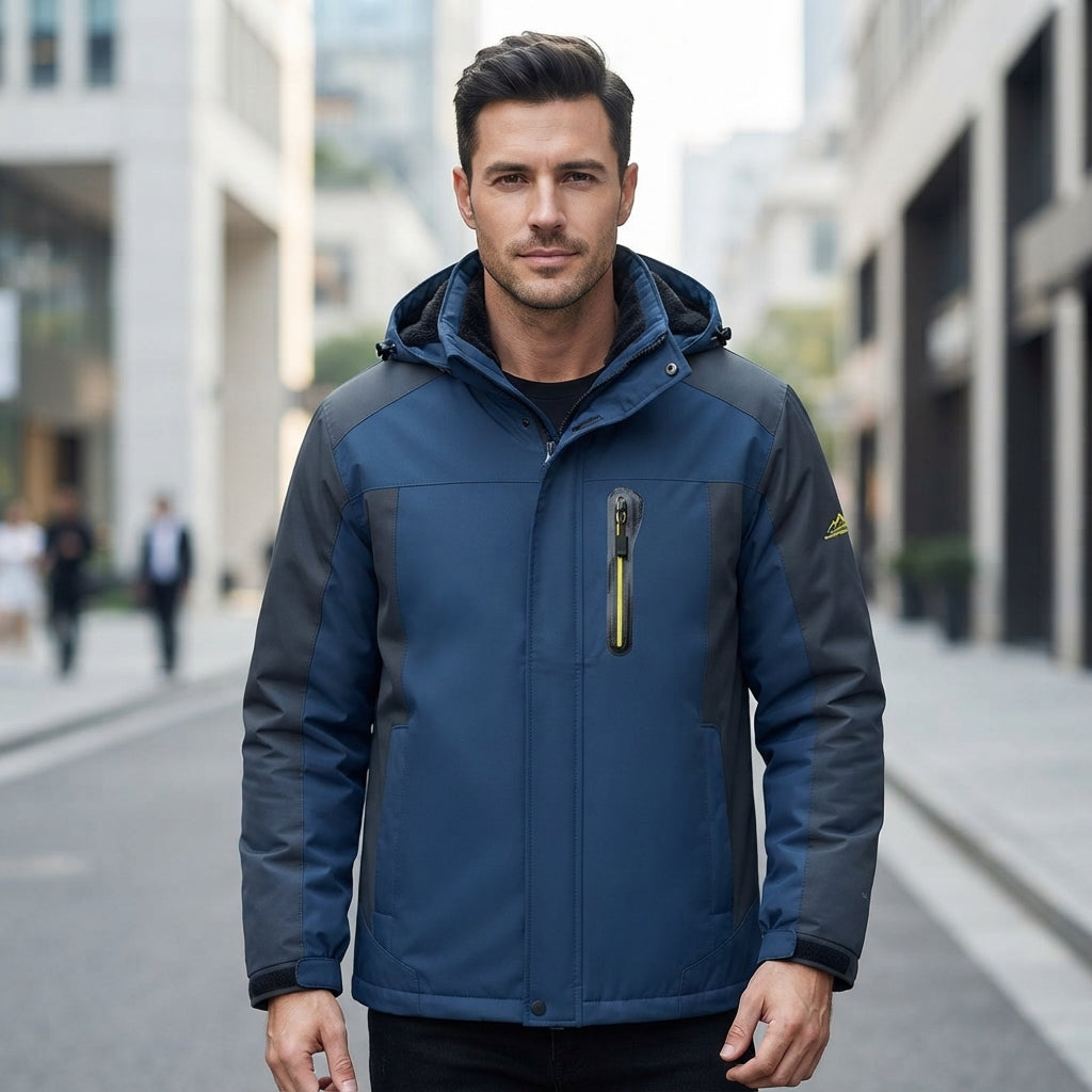 Hooded Full Zip Pocket Outdoor Jacket