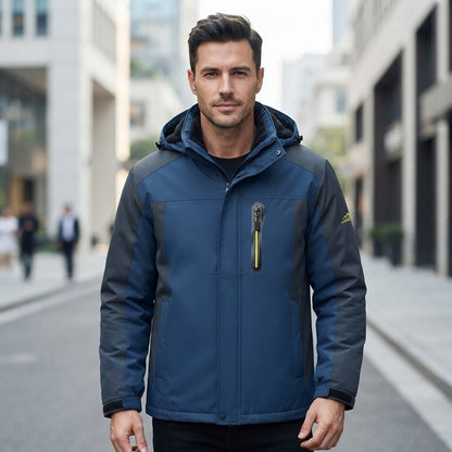 Hooded Full Zip Pocket Outdoor Jacket