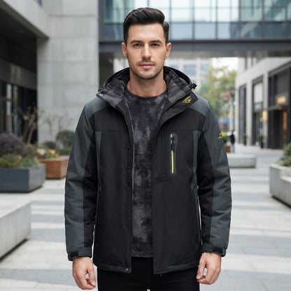 Hooded Full Zip Pocket Outdoor Jacket