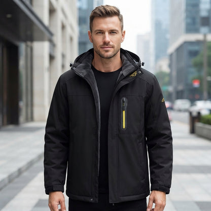 Hooded Full Zip Pocket Outdoor Jacket