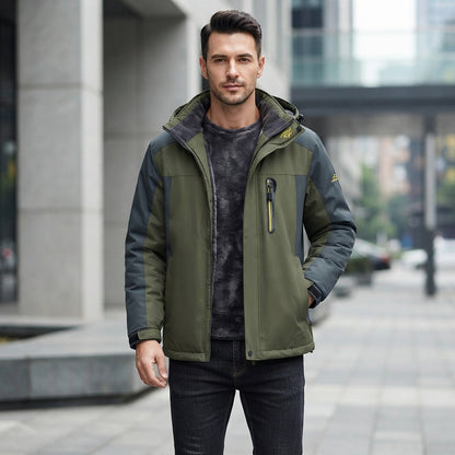 Hooded Full Zip Pocket Outdoor Jacket