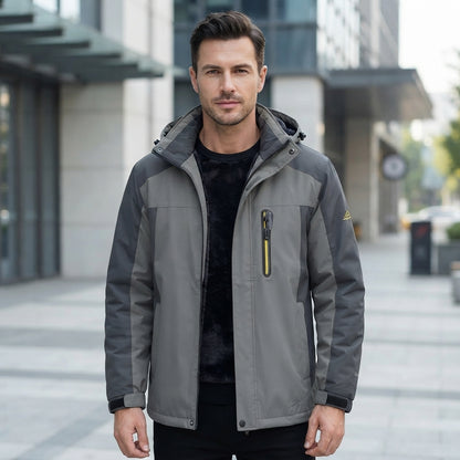 Hooded Full Zip Pocket Outdoor Jacket