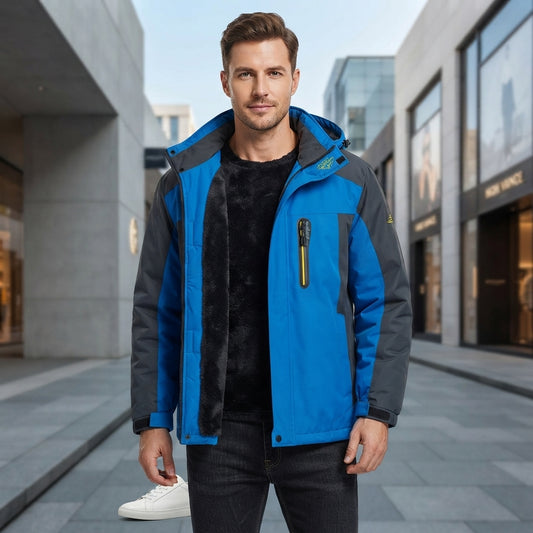 Hooded Full Zip Pocket Outdoor Jacket