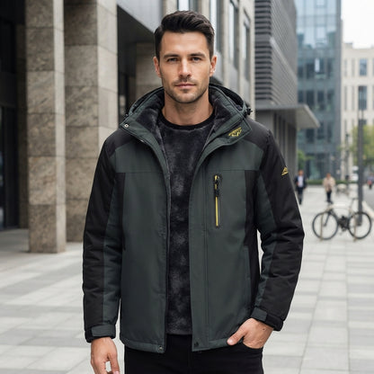 Hooded Full Zip Pocket Outdoor Jacket