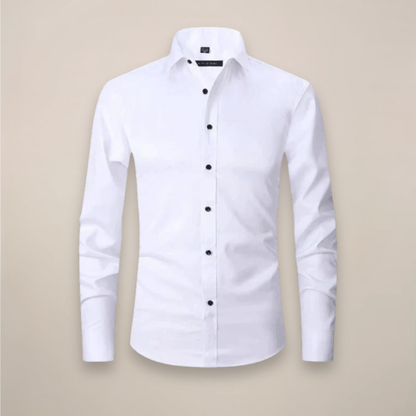 Modern Structured Fit Long Sleeve Shirt - Wrinkle-Free Elegance 3