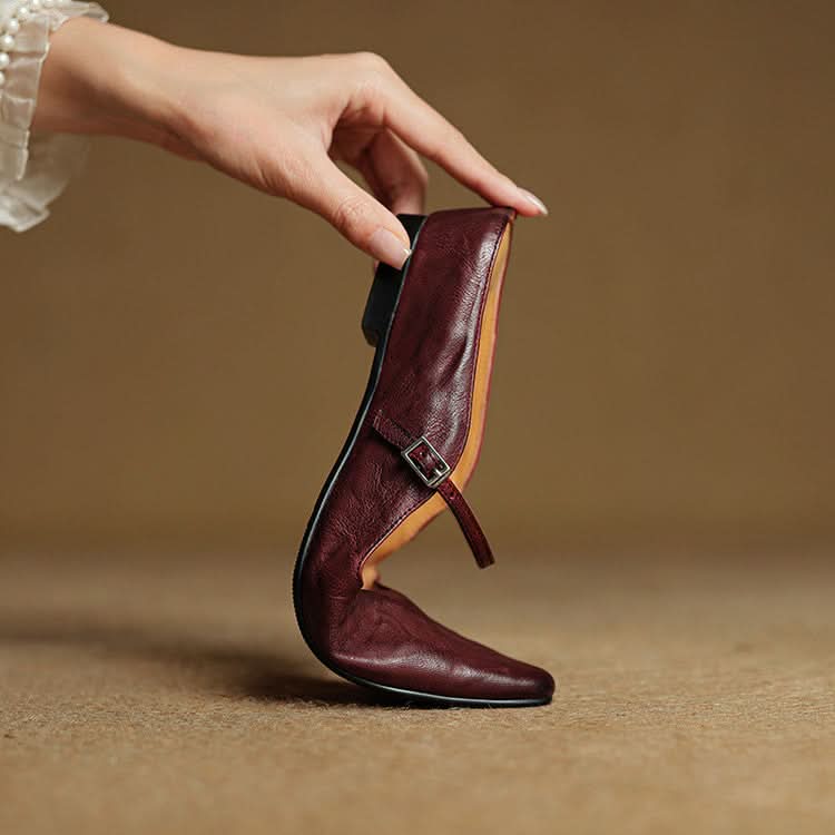 Lace Mules With a Peep-Toe Finish