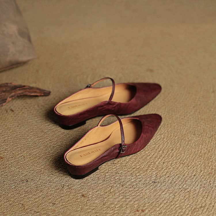 Lace Mules With a Peep-Toe Finish