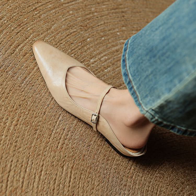 Lace Mules With a Peep-Toe Finish