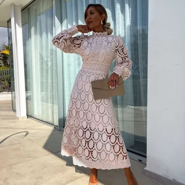 Chic Puff Sleeve Dress for Summer Events and Gatherings