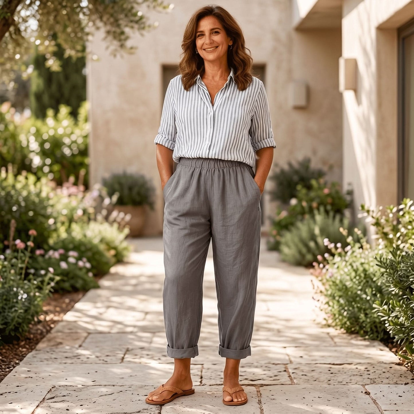 High Waist Wide Leg Pants