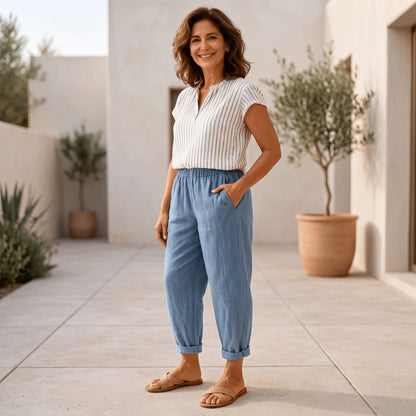 High Waist Wide Leg Pants