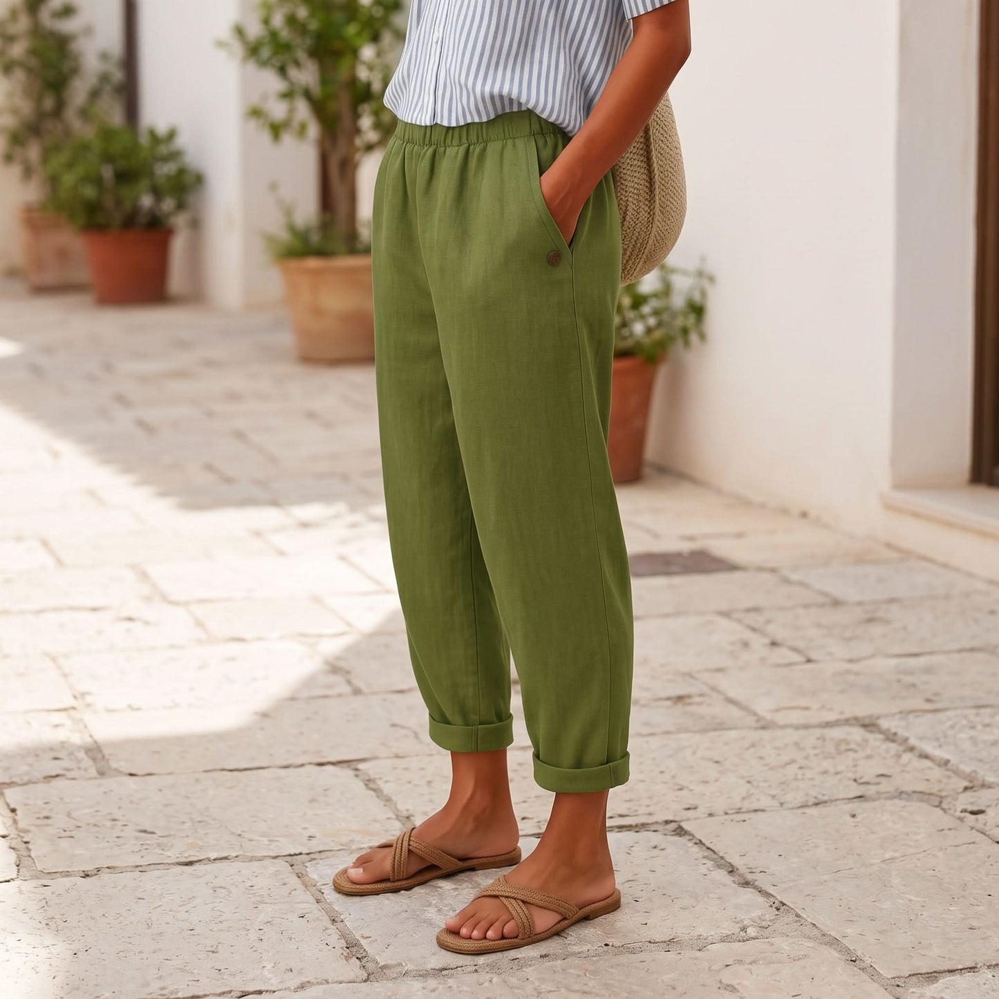 High Waist Wide Leg Pants