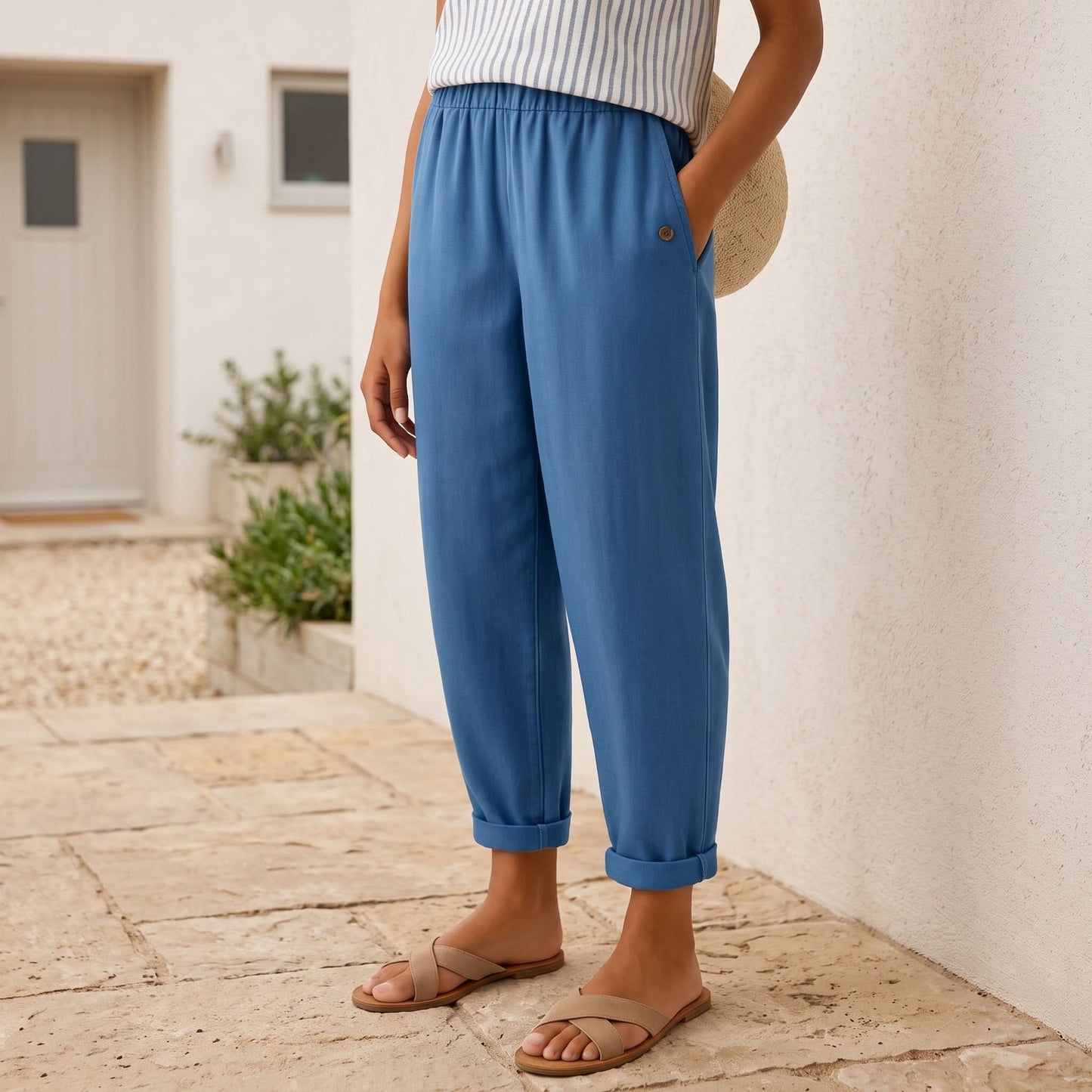 High Waist Wide Leg Pants