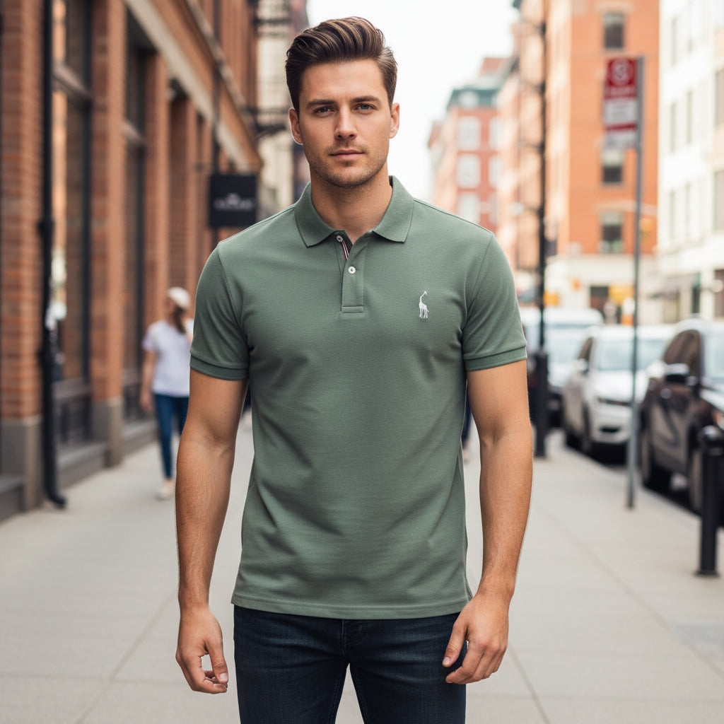 Men's Embroidered Polo Shirt