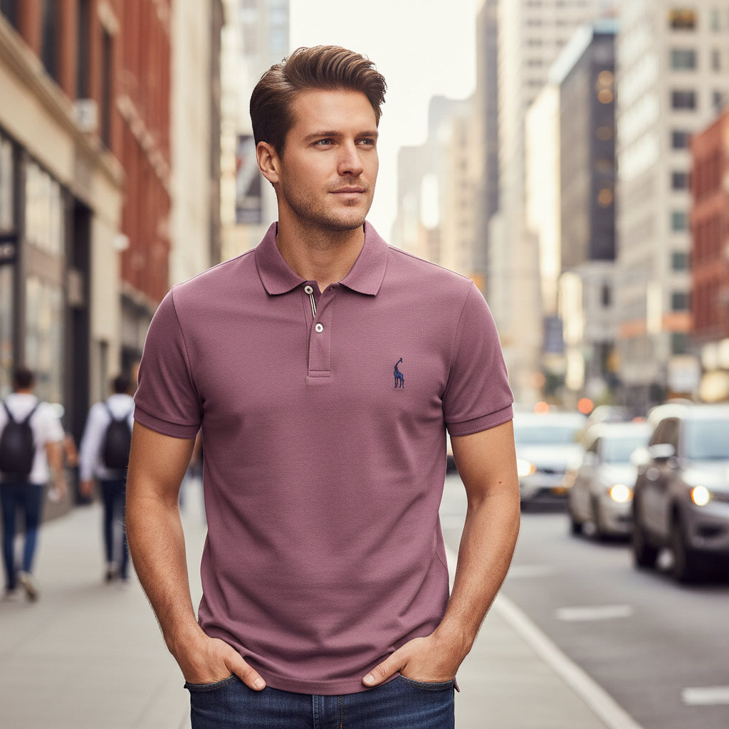 Men's Embroidered Polo Shirt