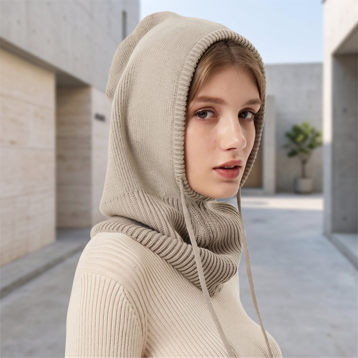 Hooded Hat Neck Warmer