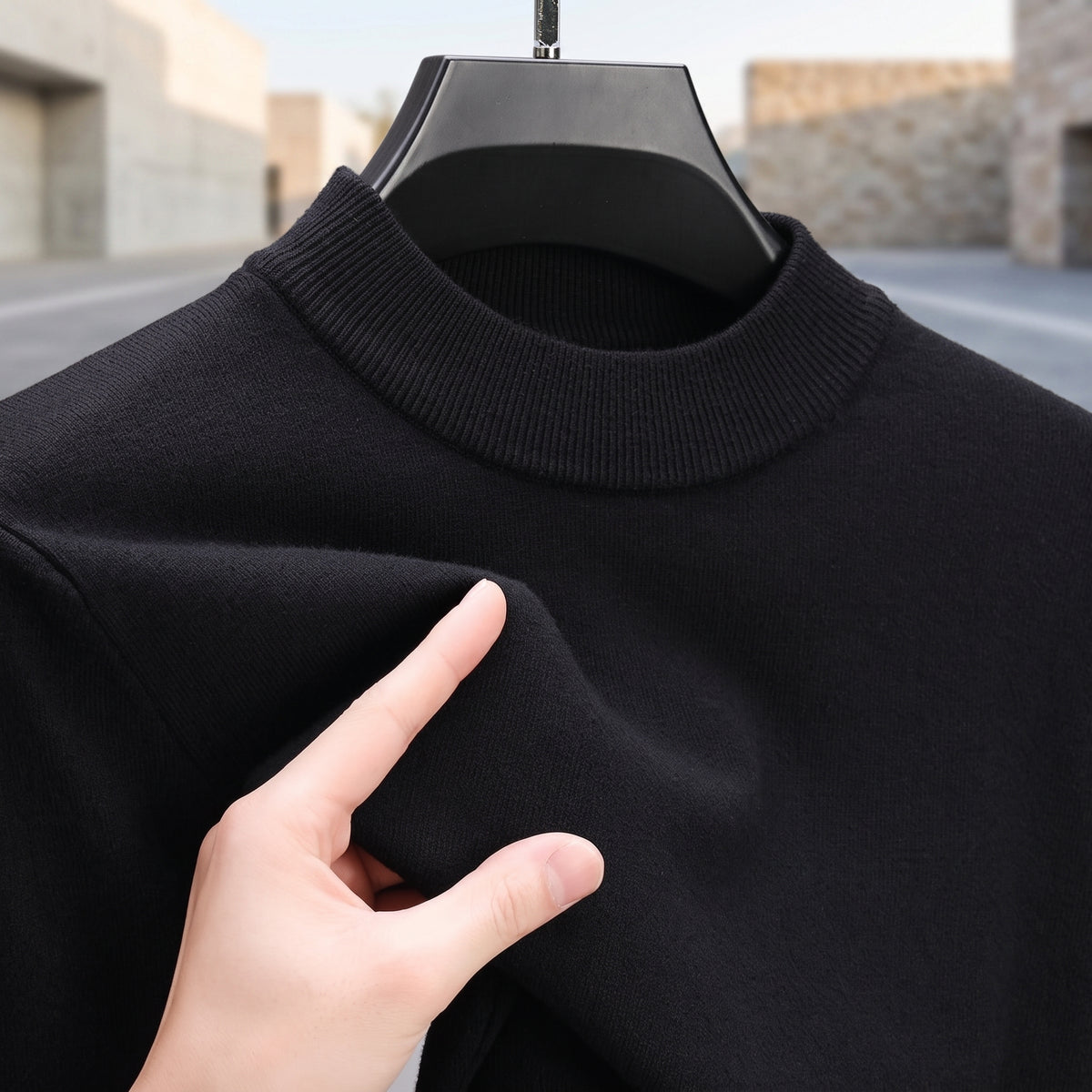 Modern Mock Neck Sweater