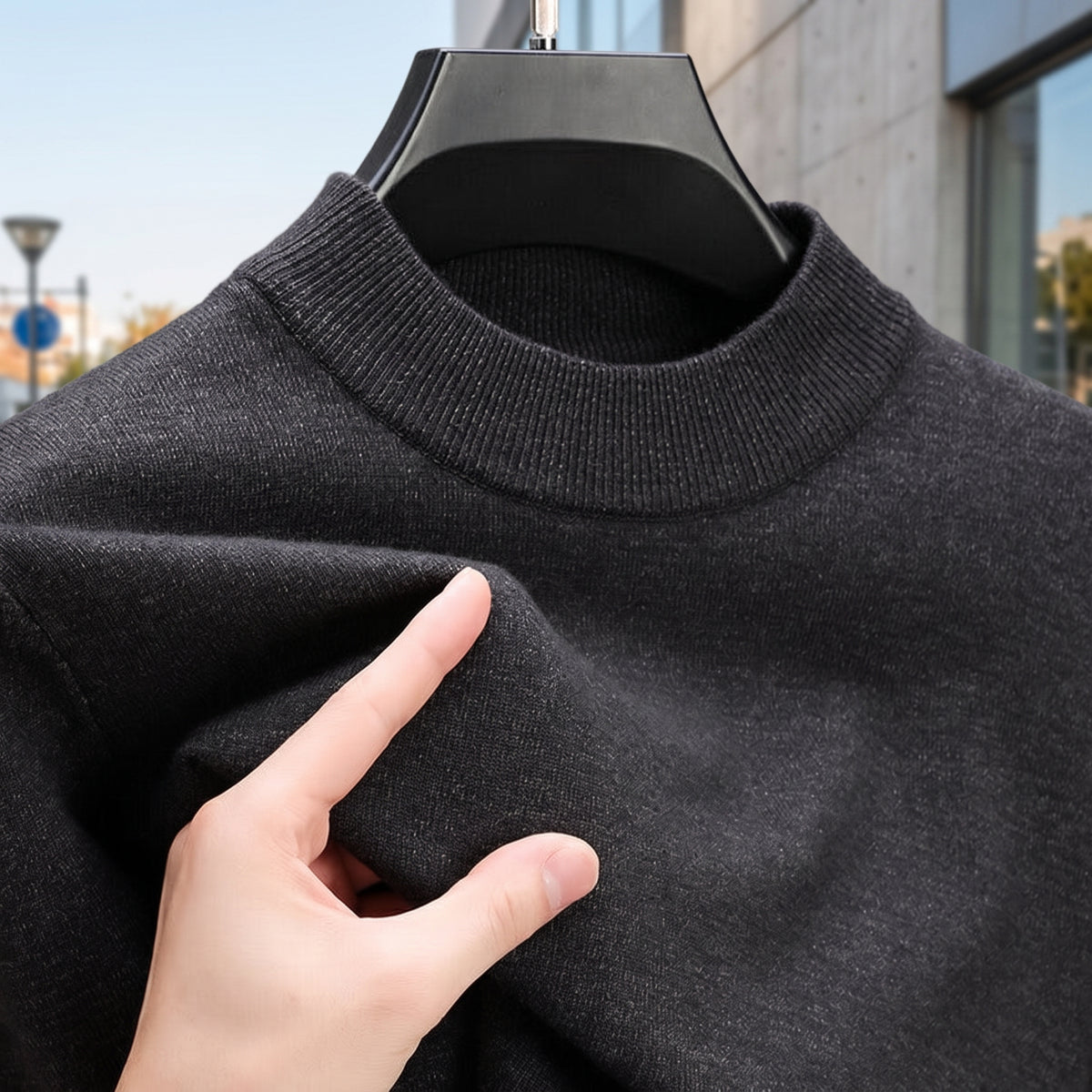 Modern Mock Neck Sweater