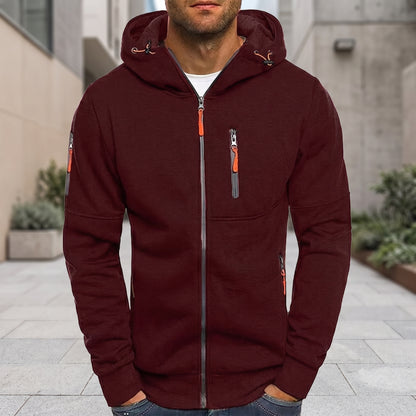 Hooded Casual Zip-Up Jacket