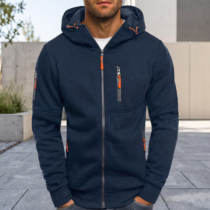 Hooded Casual Zip-Up Jacket