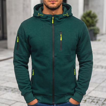 Hooded Casual Zip-Up Jacket