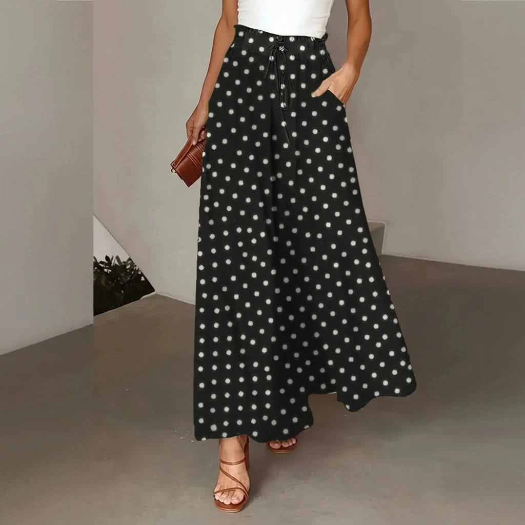 High Street Wide Leg Trousers with Adjustable Waist