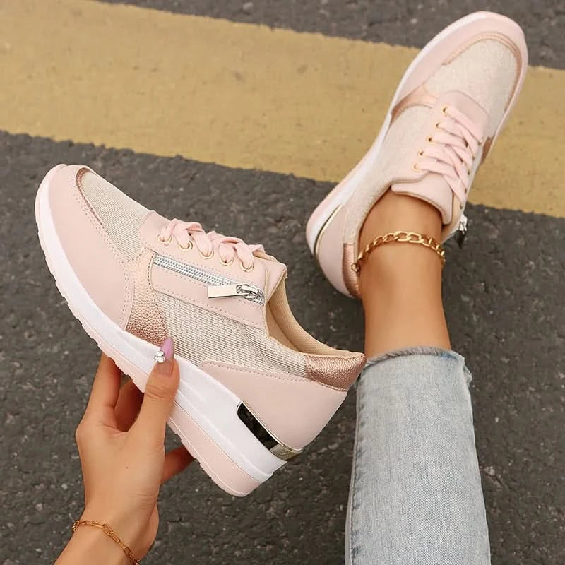 Lekka Sportowa Sneakersy na Platformie