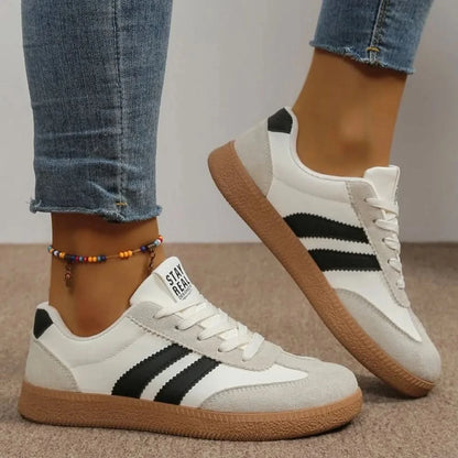 Modne Sportowe Sneakersy w Paski