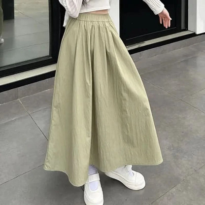 Casual Vacation Long Skirts with Comfortable Stretch Fit