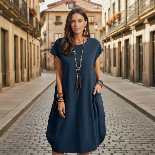 Lightweight Flowing Midi Dress