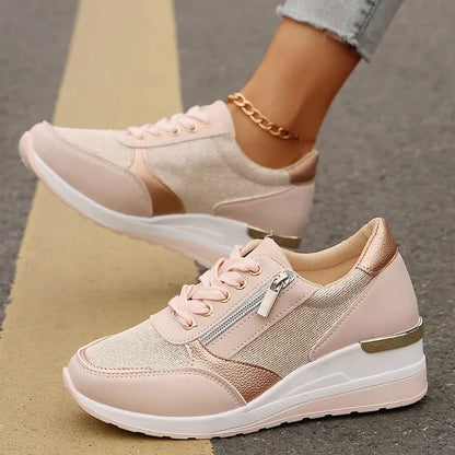 Lekka Sportowa Sneakersy na Platformie