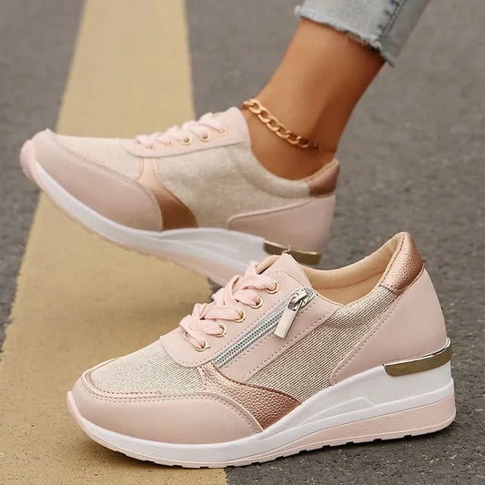Lightweight Platform Sport Sneakers