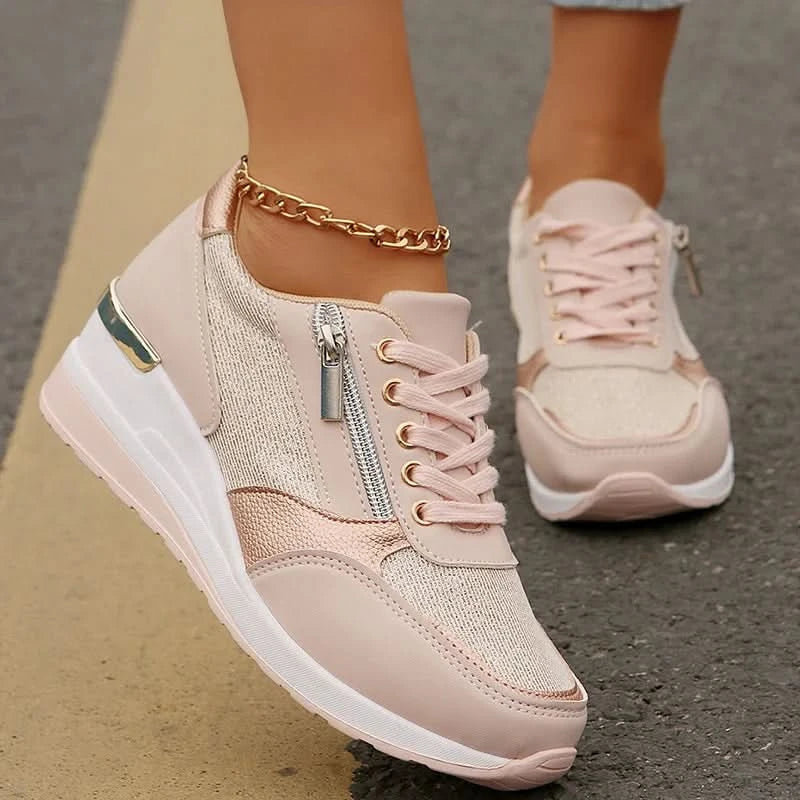 Lekka Sportowa Sneakersy na Platformie