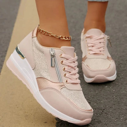 Lekka Sportowa Sneakersy na Platformie