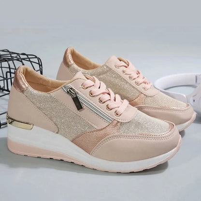 Lekka Sportowa Sneakersy na Platformie