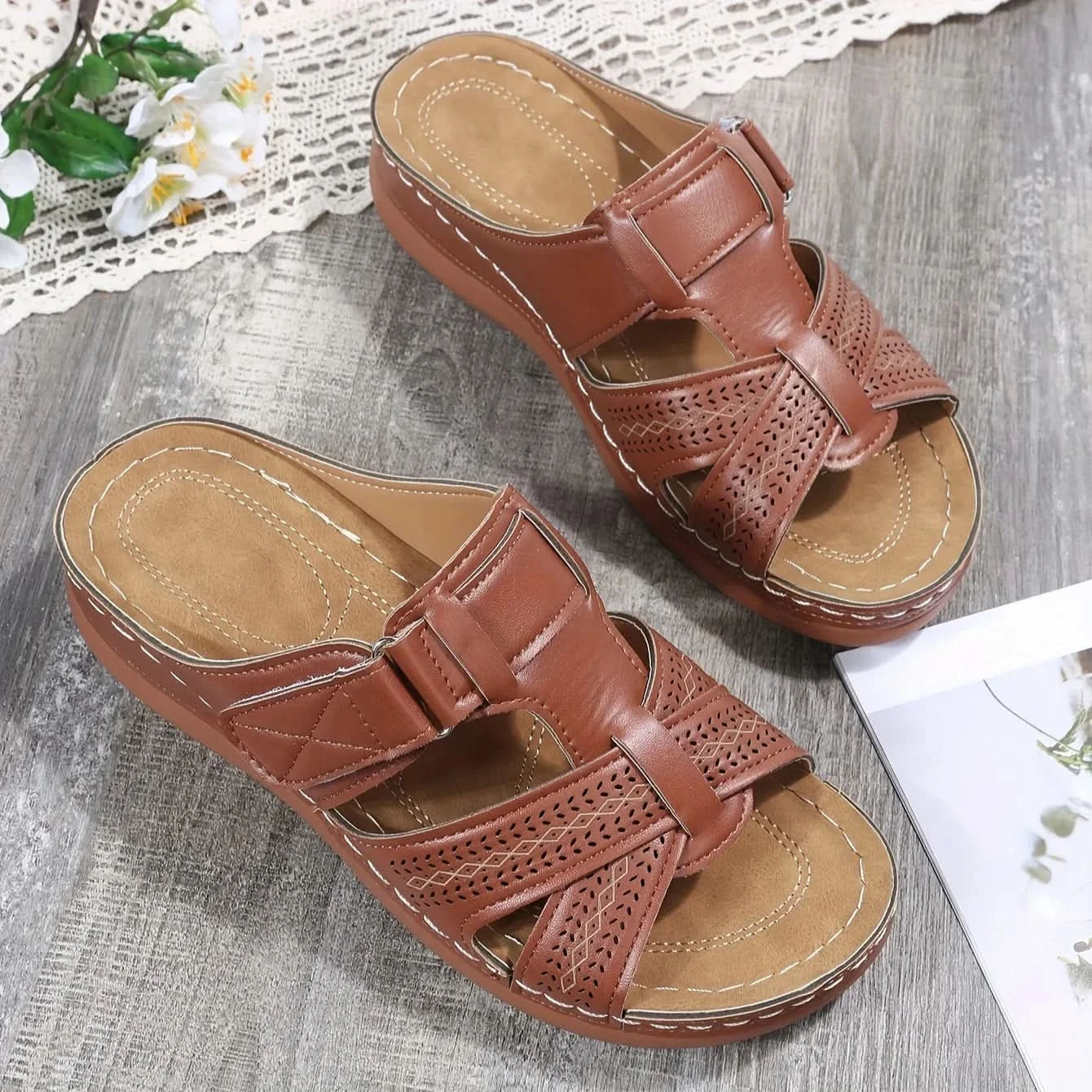 Comfortable Striped Fisherman Sandals