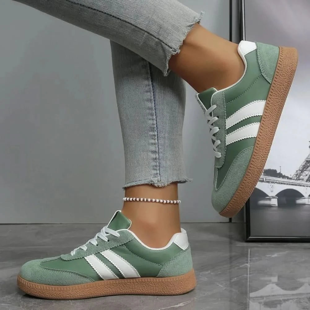 Modne Sportowe Sneakersy w Paski
