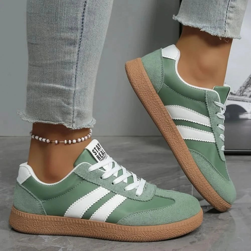 Modne Sportowe Sneakersy w Paski