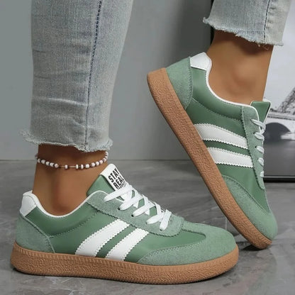 Modne Sportowe Sneakersy w Paski