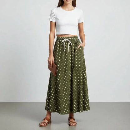 High Street Wide Leg Trousers with Adjustable Waist