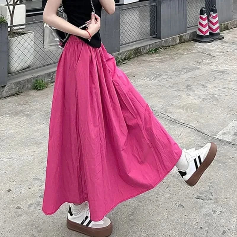 Casual Vacation Long Skirts with Comfortable Stretch Fit
