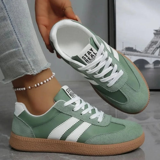 Modne Sportowe Sneakersy w Paski