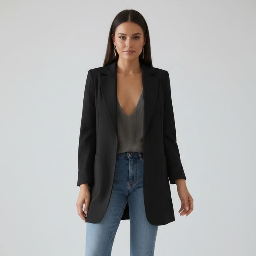 Lightweight Open Front Blazer