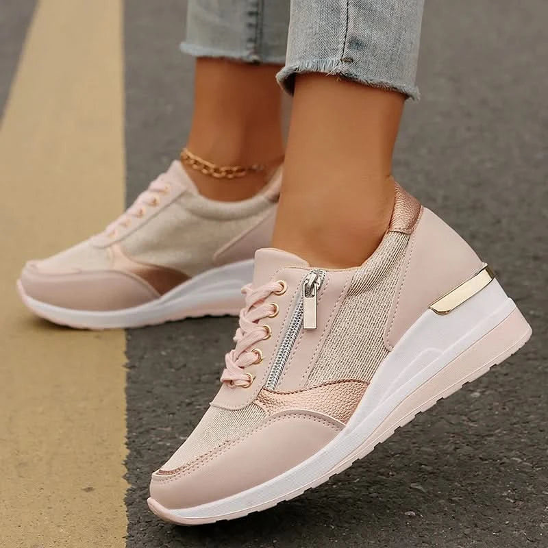 Lekka Sportowa Sneakersy na Platformie